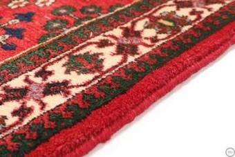 Image: 1558 - Red Velvet Egyption Cotton Rug